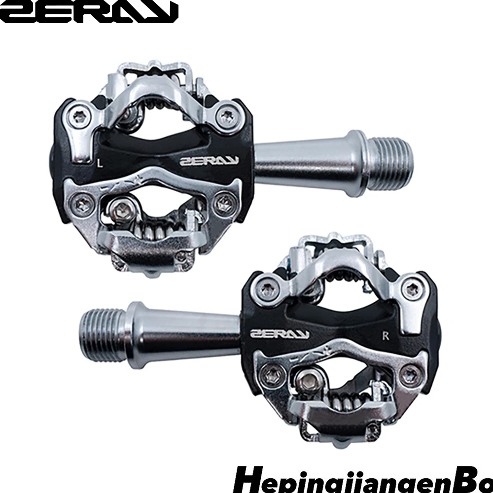 

ZERAY MTB Bike Pedals SPD Aluminum Ultralight Dual Sided Clipless Pedal with Cleats Self-locking Bearings Bicycle Parts ZP-108S