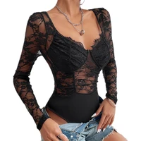 summer lace playsuit women romper ropa mujer bottom thin sexy jumpsuit woman clothes overalls macacao feminino club body suit