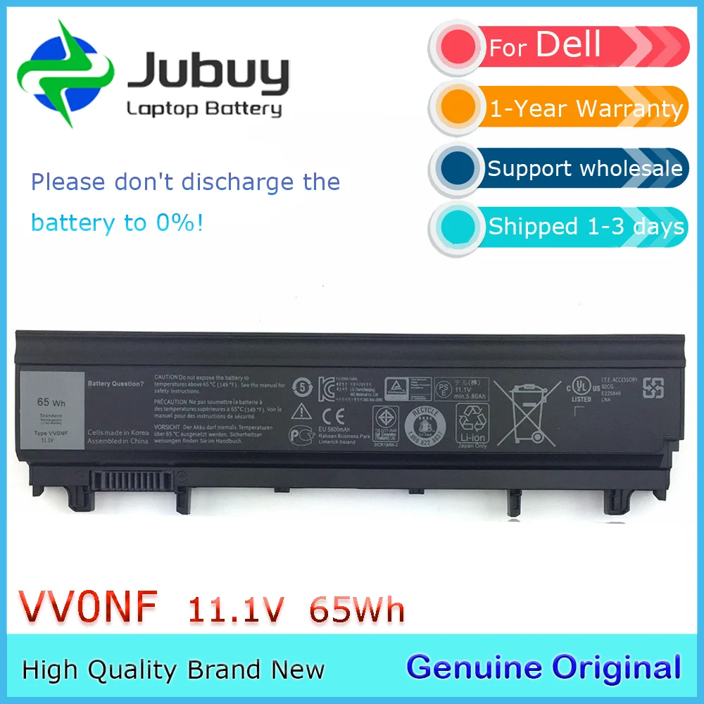 Оригинальный аккумулятор для ноутбука VV0NF 11 1 В 65 Втч Dell Latitude E5440 E5540 1N9C0 F49WX NVWGM CXF66