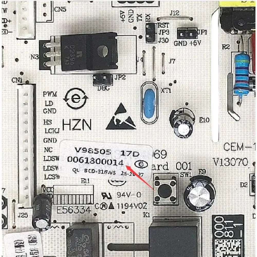 Фото Новая плата управления для частотного холодильника Haier, модель BCD-318W 0061800014, драйверная плата, в хорошем рабочем состоянии. №4