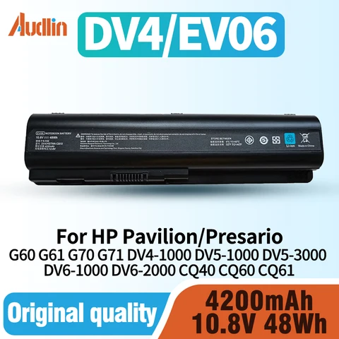 EV06 484170-001 Замена аккумулятора для ноутбука HP G60 G61 G70 G71 Pavilion DV4-1000 DV5-1000 DV5-3000 DV6-1000 DV6-2000 Compaq Presario CQ40 CQ60 CQ61 Series ноутбук 10,8 В