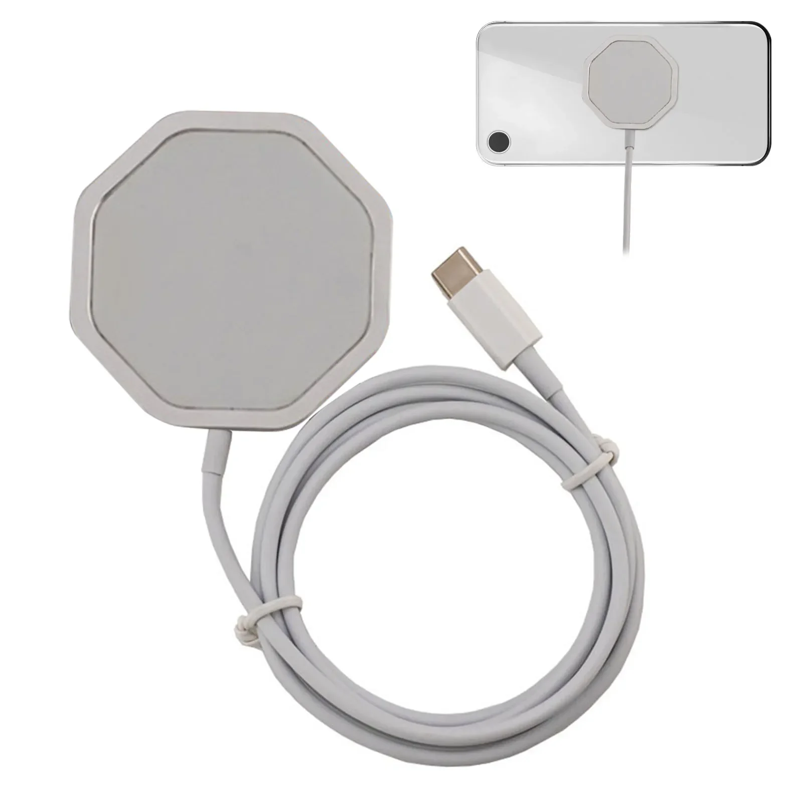 

13 Wireless 15W Magnet Wireless Charging Mag-Safe Charger Mag Charger White For 13