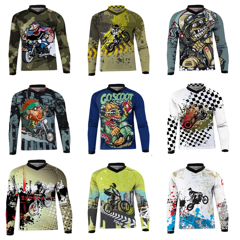 

Motocross Jersey Sports Function Bike DH MTB Off Road Clothing Of Quick-dry Shirt Jersey T-shirts