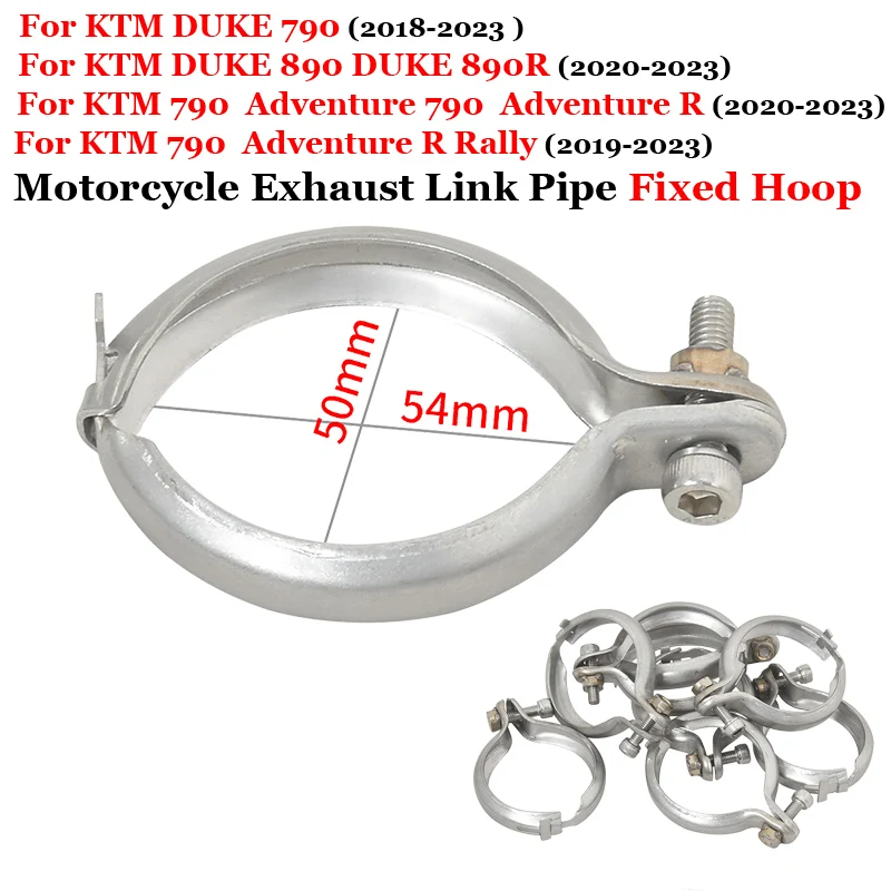 

For KTM DUKE 790 890 Adventure Rally 2018 - 2023 Motorcycle Exhaust Escape Modified Muffler Holder Clamp Fixed Ring Hoop Plug