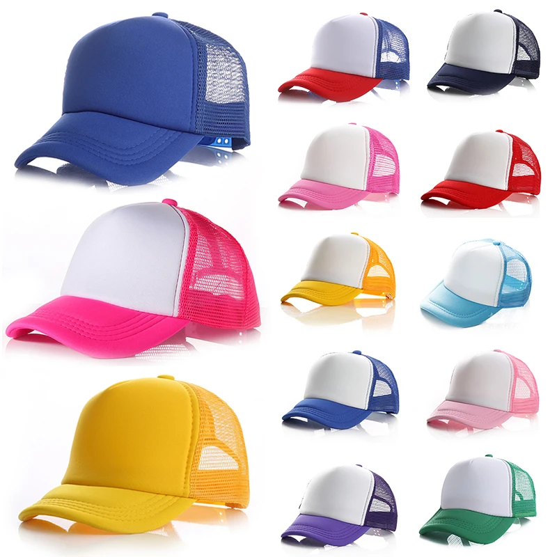 

Customize Advertise Baseball Cap for Kids Boys Girls Breathable Snapback Hat Summer Visor Cap Children Sport Mesh Hip Hop Hats