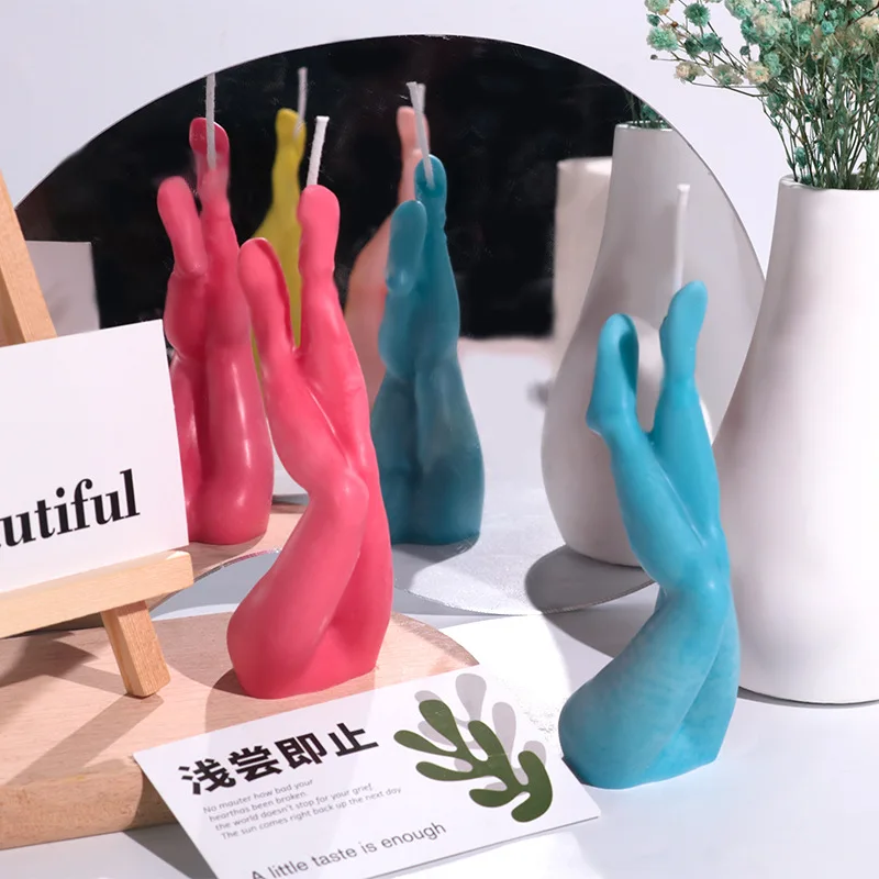 Форма для свечей ручной работы ароматерапии необычная форма ног