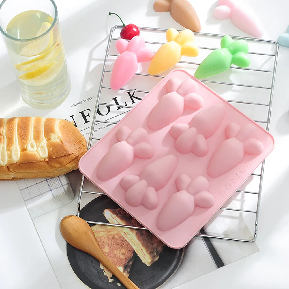 

Cake Decorating Molds Kitchen Tool Carrot Chocolate Fondant Molds Carrot Cake Rubber Molds