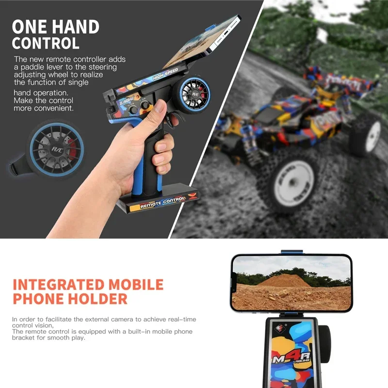 WLtoys 124007 75 км/ч 4WD RC автомобиль профессиональные гоночные автомобили с
