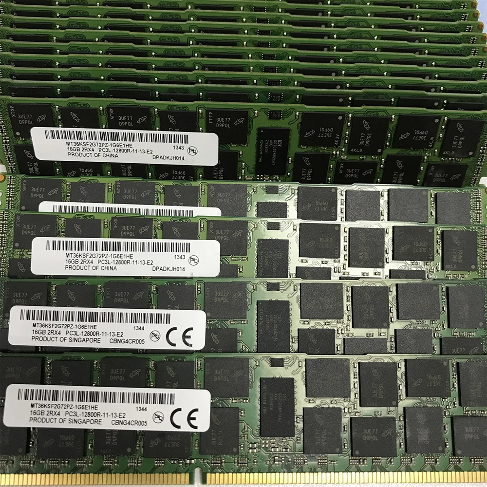 1 шт. MT36KSF2G72PZ-1G6E1HE для MT RAM 16 ГБ 16G 2RX4 PC3L-12800R DDR3L 1600 серверная память высокого качества