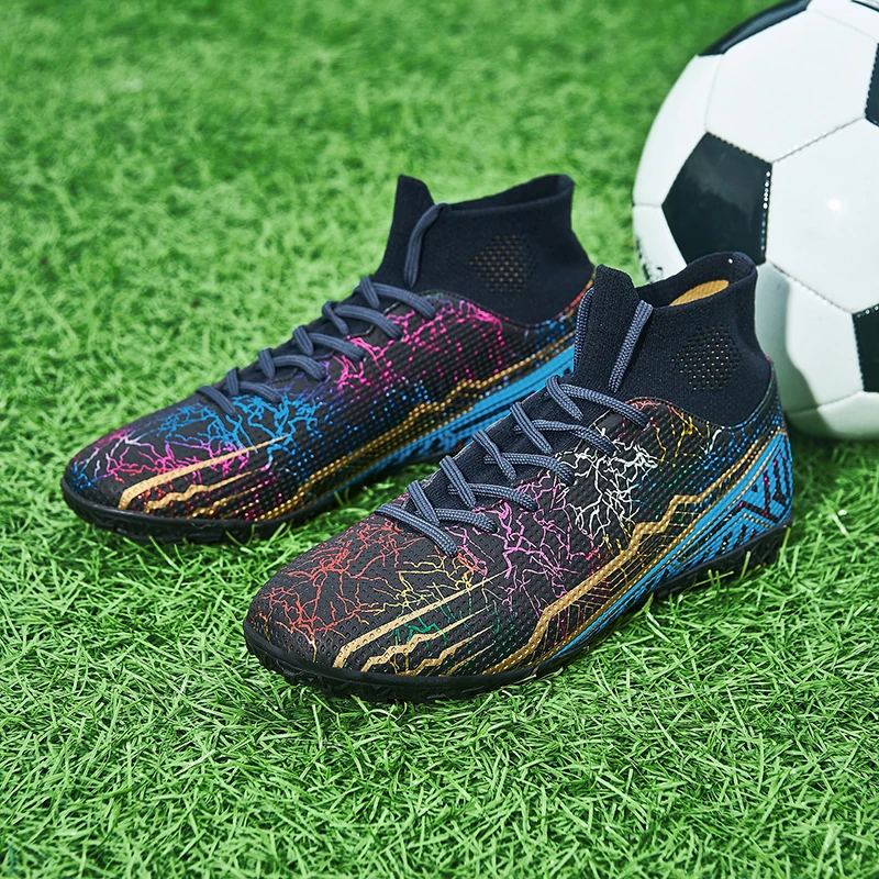 Brand Quality Football Boots Men's Soccer Shoes Cleats TF/FG Boys Wear-Resistant Football Sneakers Outdoor Futsal Training Shoes