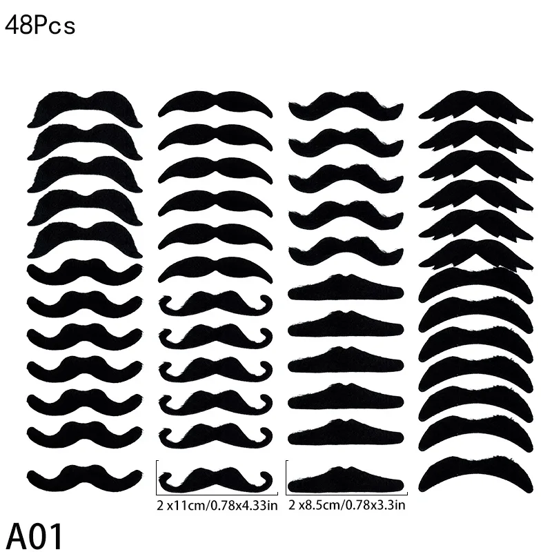 

Черные искусственные усы ZQCXLD