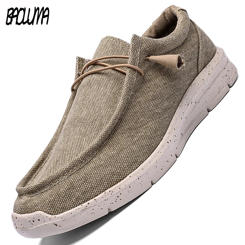 

Outdoor Men's Canvas Shoes Breathable Casual Loafers Brand Men Vulcanize Shoes Designer Man Soft Sneakers Men Casual Moccasins