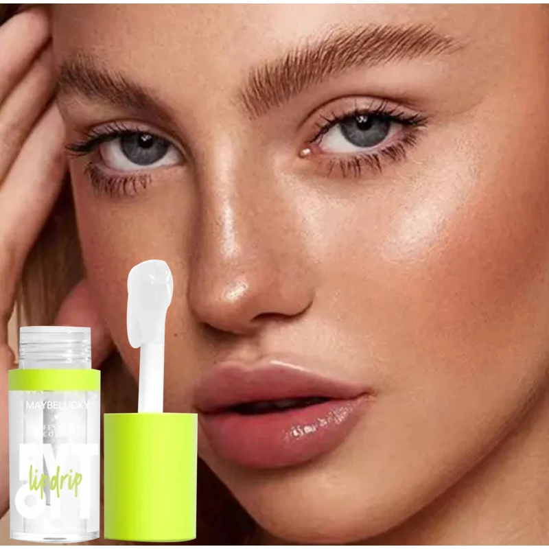 Прозрачная водная зеркальная поверхность глазурь для губ долговечный жемчужный