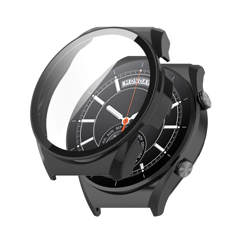 Фото Рамка для Xiaomi Watch S1, высококачественный чехол и протектор экрана из закаленного стекла, тонкие защитные аксессуары из поликарбоната №5