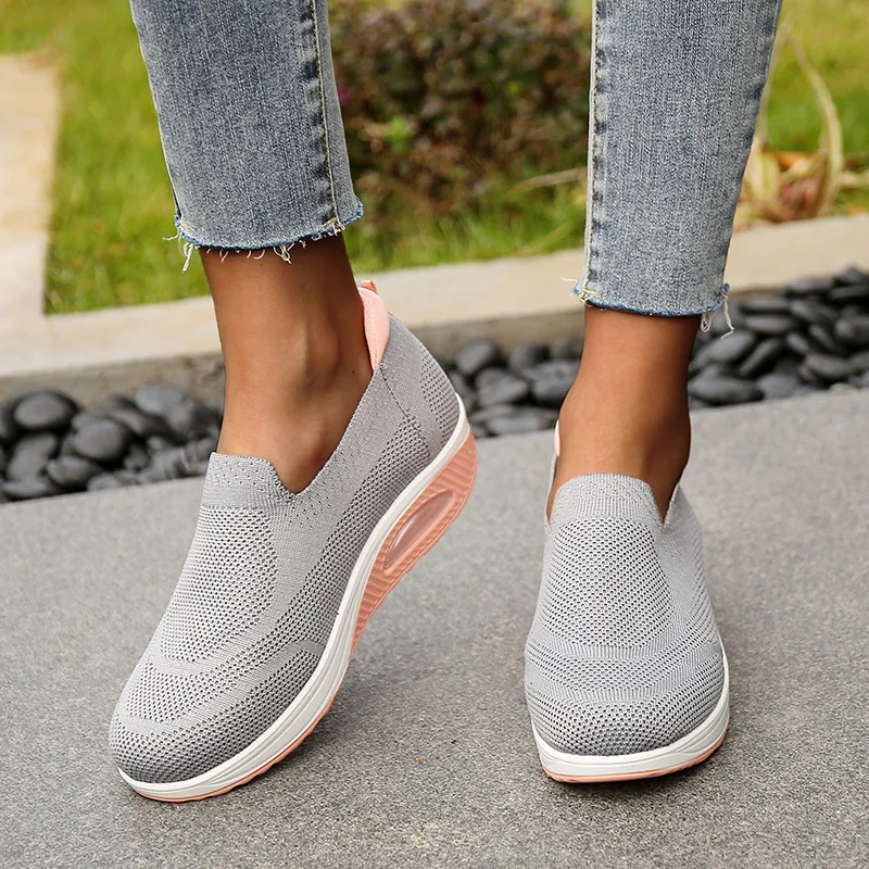 

Leisure Women's Shoes Spring/Summer Mesh Breathable Platform Sports Shoes 2023 New Comfortable Anti Slip Women Vulcanized Shoes