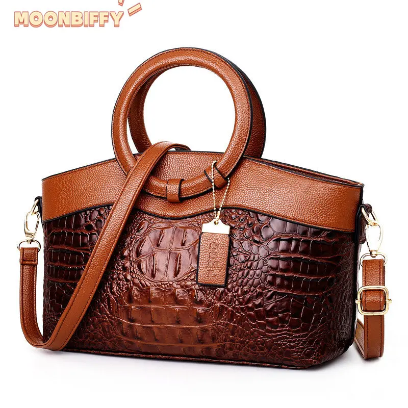 

Women Handbags Women Bags Crossbody Bags Female Crocodile Leather Handbag Ladies Shoulder Bag Retro Handbag Handbags Women