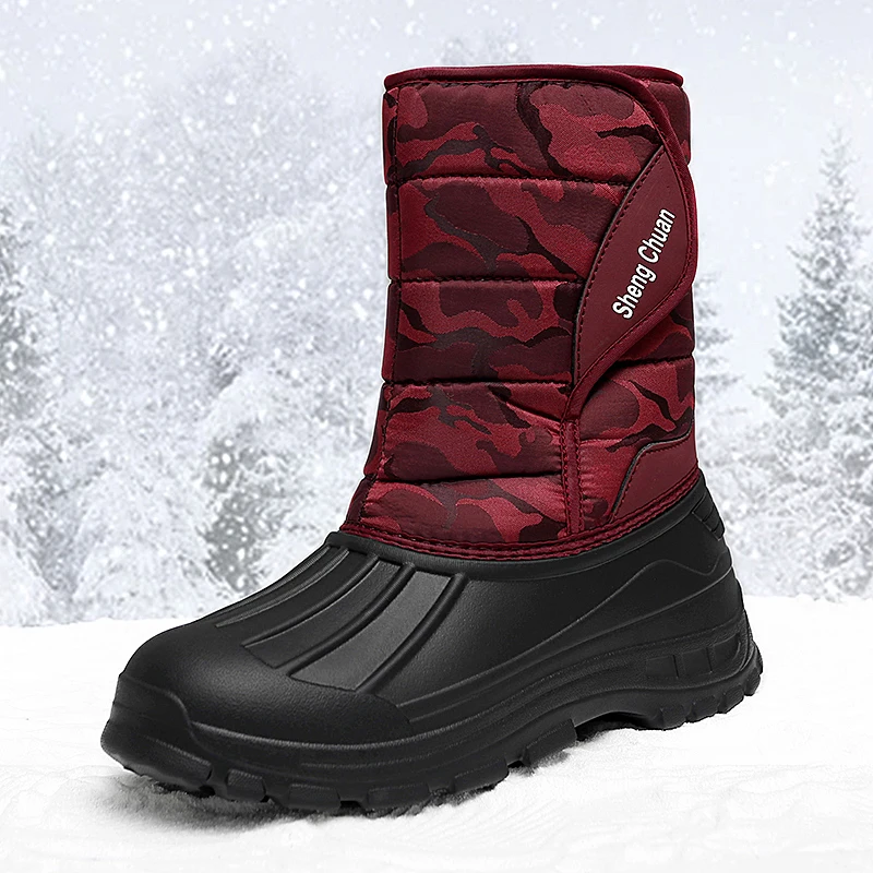 Women Snow Boots Thick Plush Waterproof Non-slip Boots Fashion Woman Winter Shoes Warm Fur Botas mujer