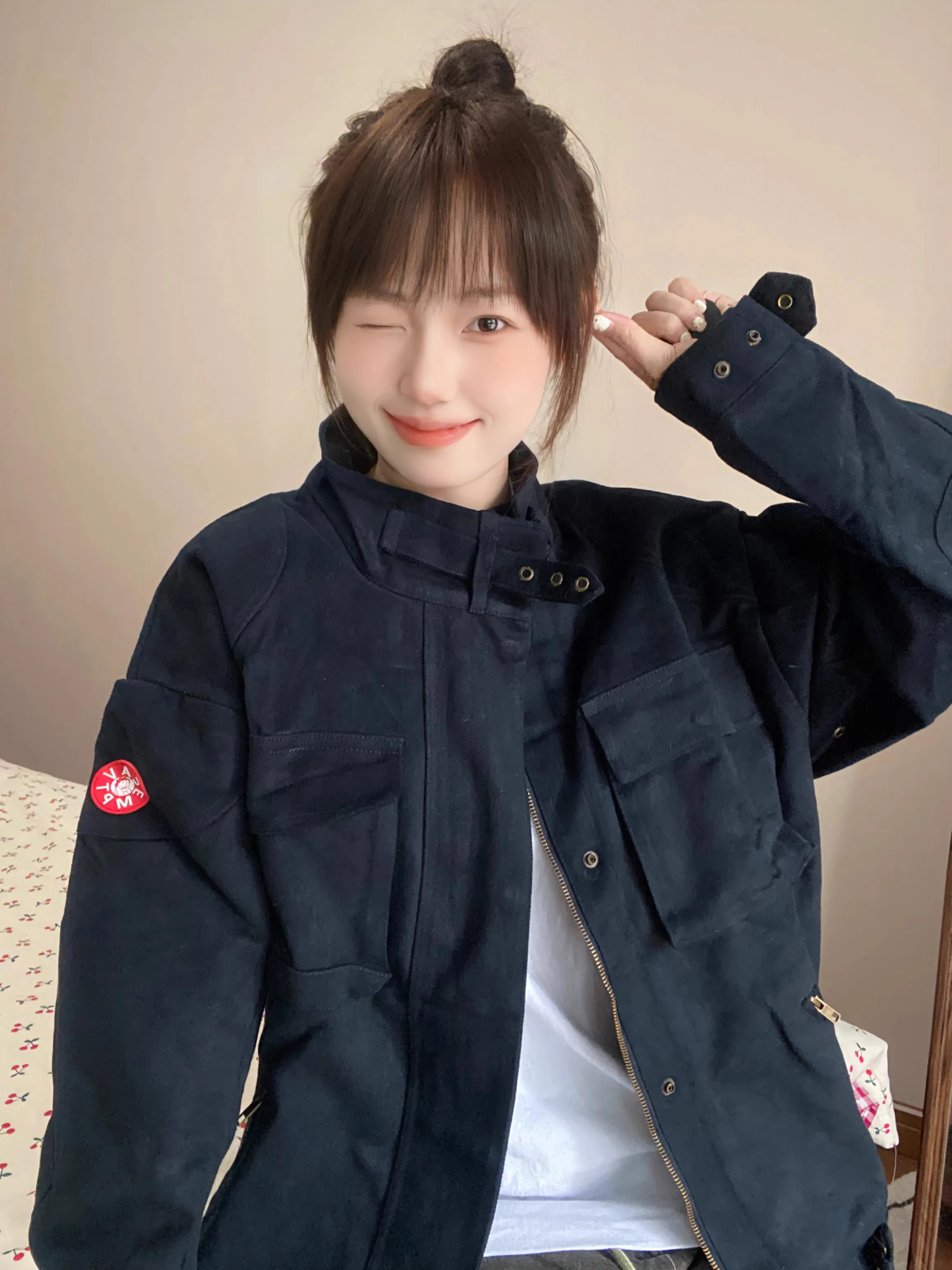 CAVEMPT 2024 японская куртка CE со свободными карманами мотоциклетный костюм красивая