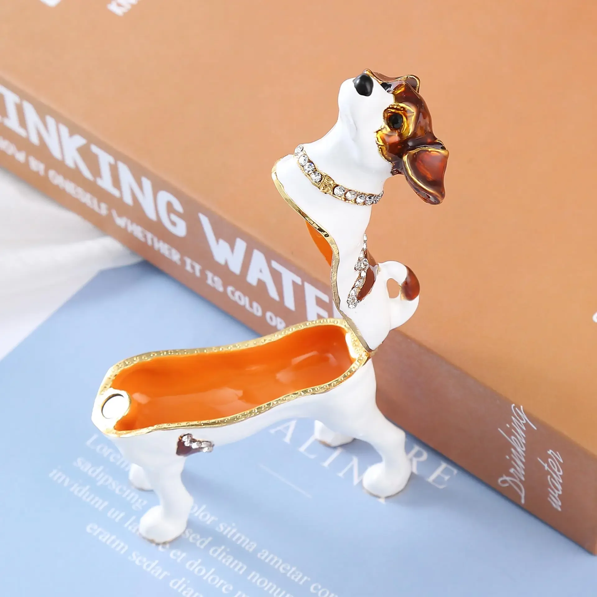 Креативные ювелирные изделия шкатулка для драгоценностей из сплава собаки