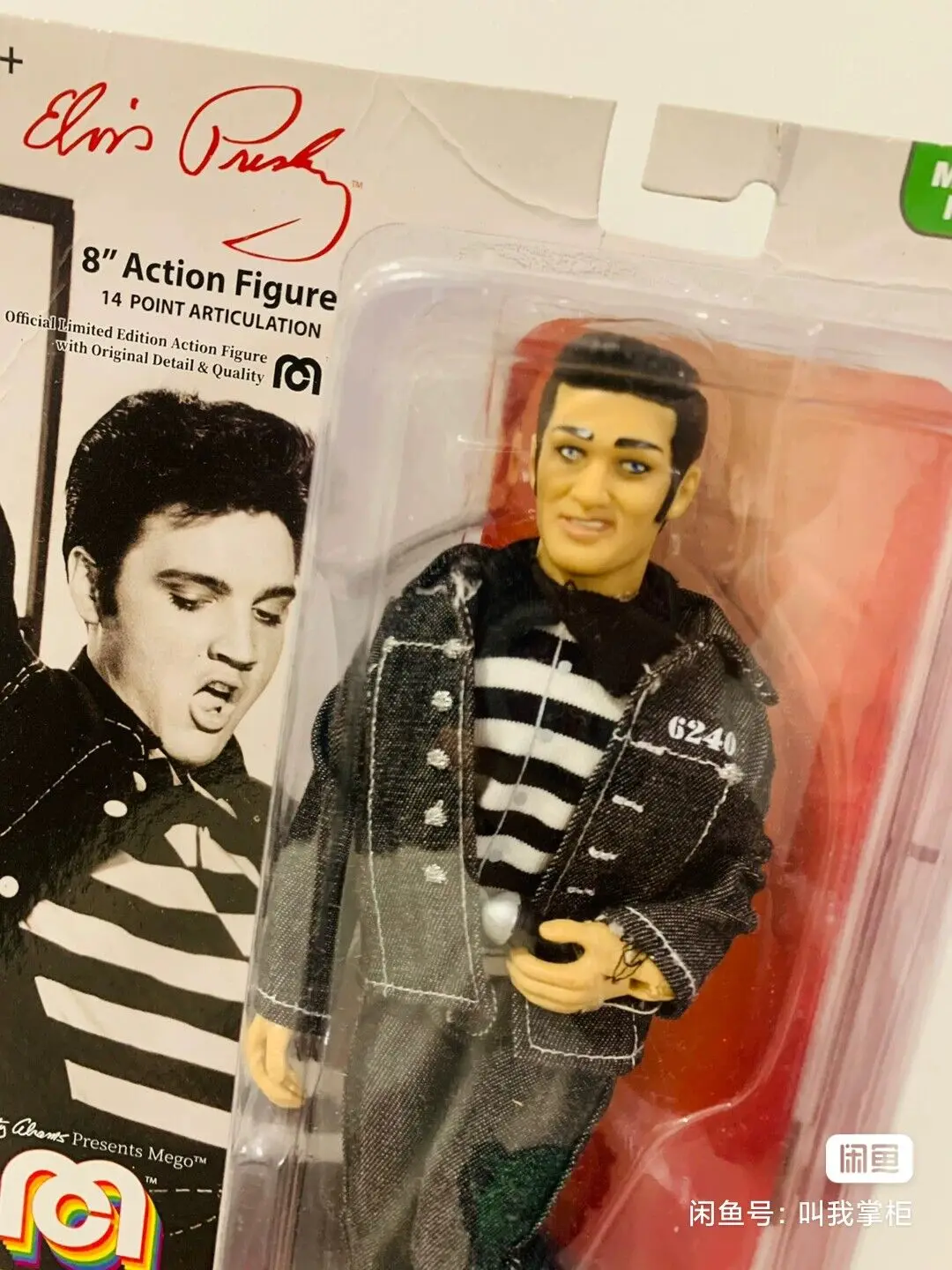 Фото Горячий комбинезон The Elvis Presley Aloha Jailhouse Rock, подвесная карта, игрушка на Хэллоуин, Коллекционная кукла, 8-дюймовая фигурка №2