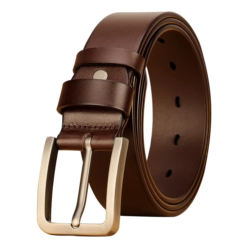 Men's Belt Men Male Genuine Leather Strap Luxury Alloy Pin Buckle Casual Men's Belt for Jeans 2023 Cummerbunds Ceinture Homme