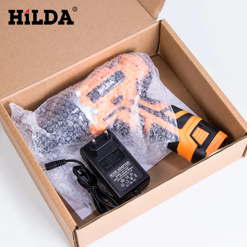 Электрическая ручная дрель Hilda с литиевым аккумулятором многофункциональная