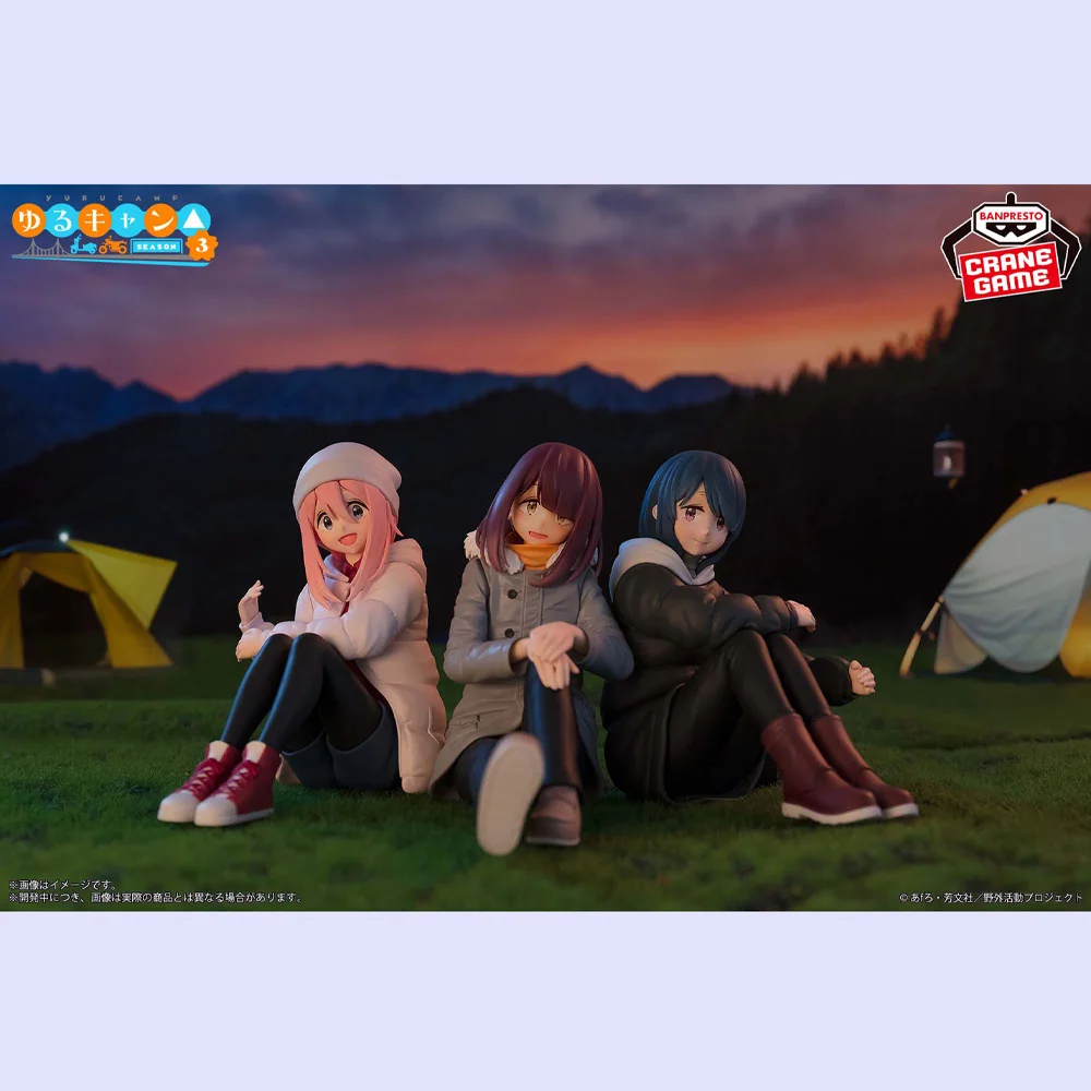В наличии оригинальная фигурка BANPRESTO Yuru Camp SEASON3 Nadeshiko Kagamihara Shima Rin Ayano Toki, аниме-модель, настоящая игрушка в штучной упаковке (art.: 3920cb06648be) - 3920cb06648be