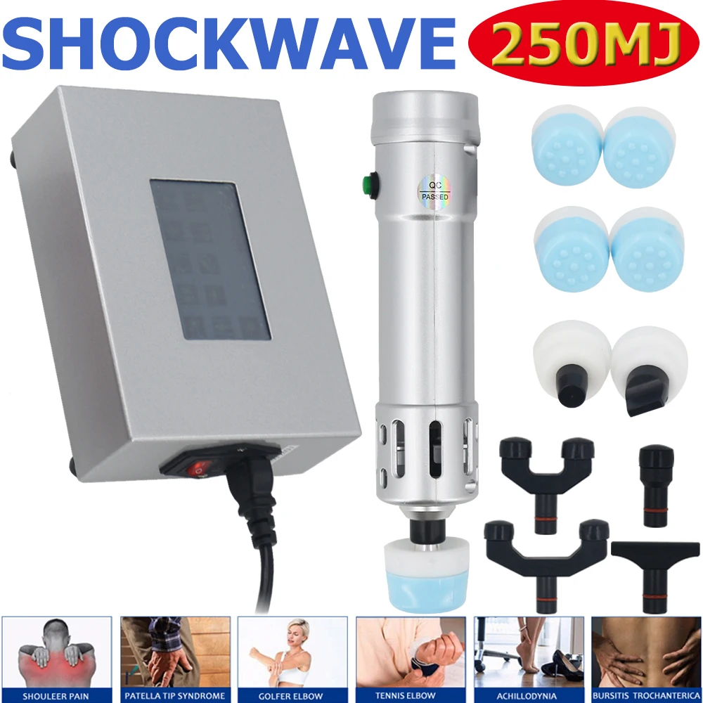 

New Shockwave Therapy Machine Body Relax ED Treatment Massager Shock Wave Chiropractic Device Tennis Elbow Injury Pain Relief