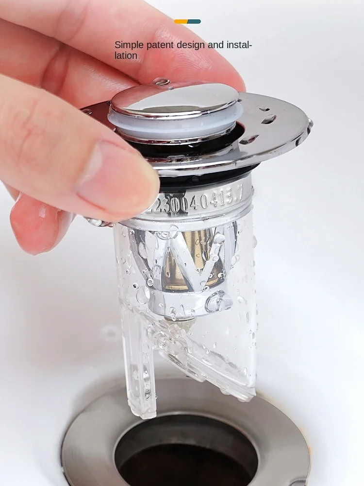 

Basin Wash Basin Drain Cap Washbasin Insect-Proof Deodorant Plug Drainer Accessories Push-Type Filter Bounce Core