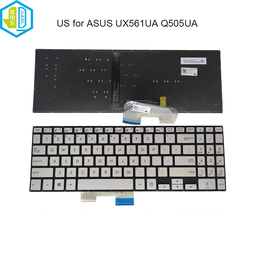 Retroiluminação do Portátil Inglês Eua Teclado para Asus Q525ua Ux561ua Ux561un Q505ua Ux561 Teclados Notebook Retroiluminado 5631us00 5630gr00