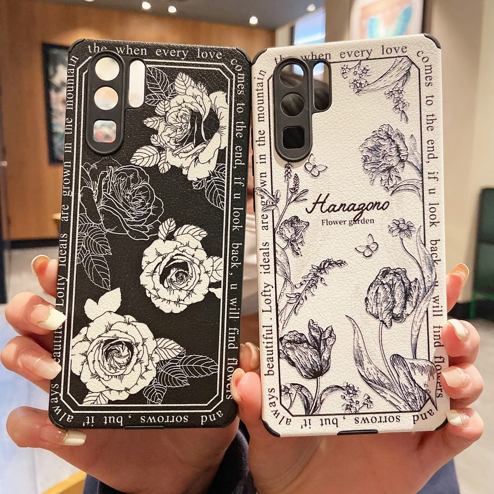 Винтажный кожаный чехол с цветами для Xiaomi Mi 11 Lite 10 10S 9 9T Redmi Note 8 Pro K40 K30 K20 POCO M3 F3