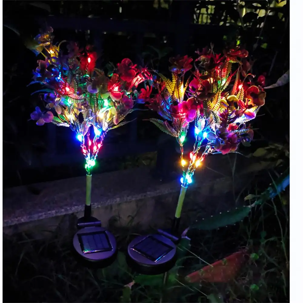 

Solar Garlands Light 4 Color Light Heat Resistant Durable Easy Installation Ip55 Waterproof Lamp Solar Iris Flower Lights 75cm