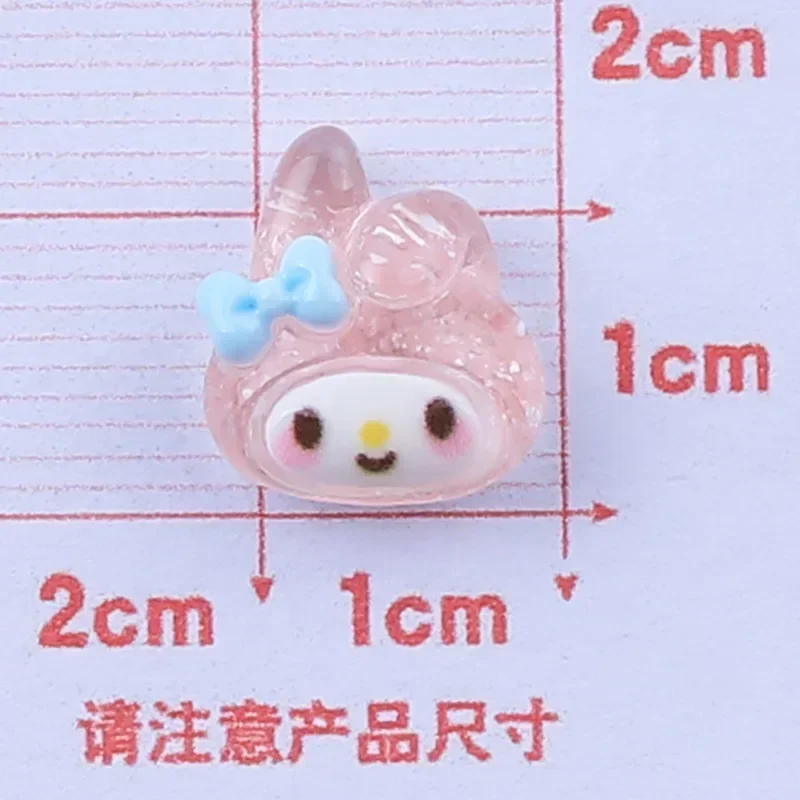 Sanrio Kuromi Cinnamoroll миниатюрный узор с плоской задней частью аппликация орнамент