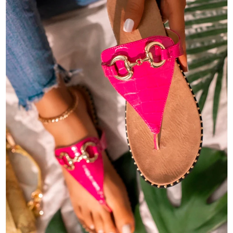 

2021 Summer New Fashion Women Shoes Flat Sandals Open Toe Outdoor Slippers Beach Causal Comfortable Plus Size 43
