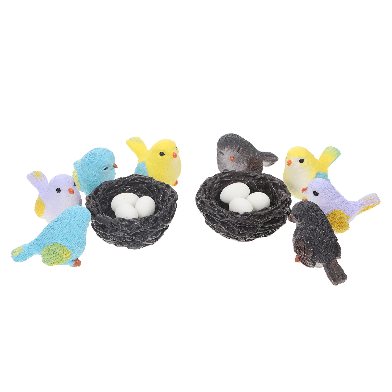 

Bird Miniature Mini Gardenfigurine Birds Figure Figurines Animal Artificial Toy Decor Statue Eastersimulation Cake Tiny Cute