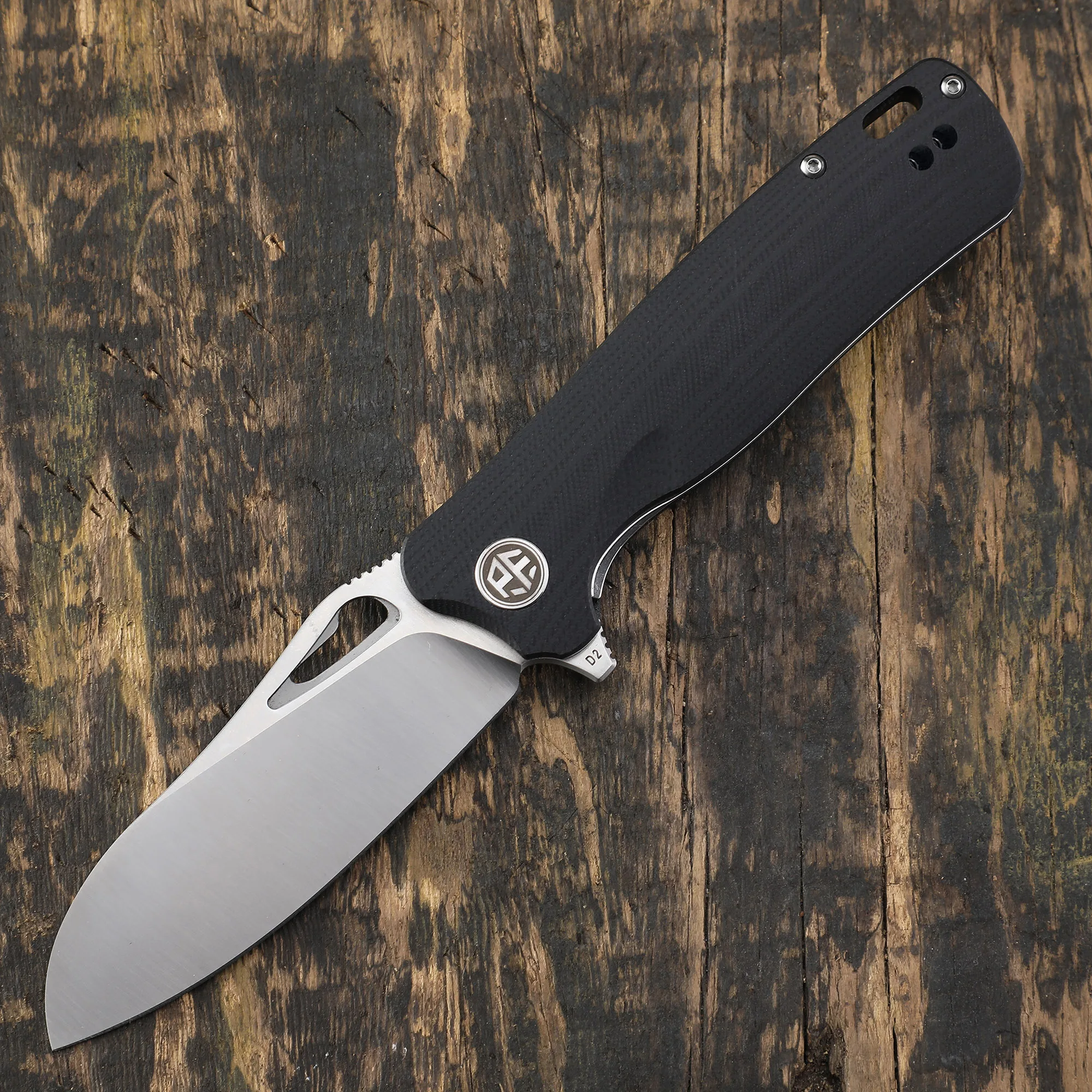 Складной нож Petrified fish PF868 карманный клинок из стали D2 с рукояткой G10 для