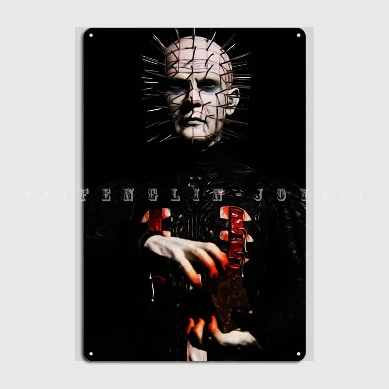 

Pinhead Metal Sign Wall Pub Living Room Funny Wall Plaque Tin Sign Poster