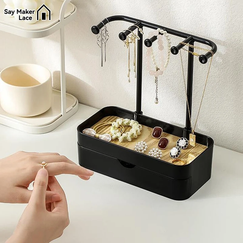 Подставка-органайзер для ювелирных изделий деревянная висячая Подставка