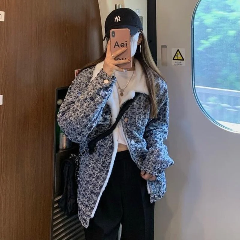 Corduroy Winter Coat Women Puffer Jacket Winter New Korean Style Long Ladies Over-the-knee Cotton Padded Jacket Keep Warm