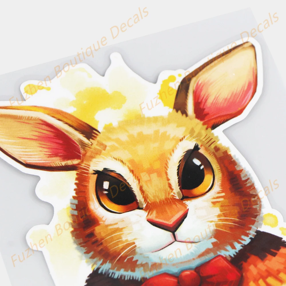 Fuzhen бутик-наклейки внешние аксессуары милые акварельные виниловые наклейки с