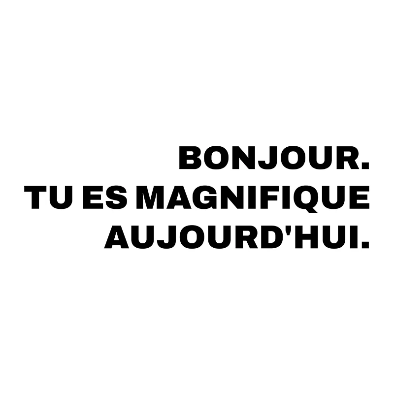 

Виниловая наклейка Duknow "Hello you're looking gorgeous today"