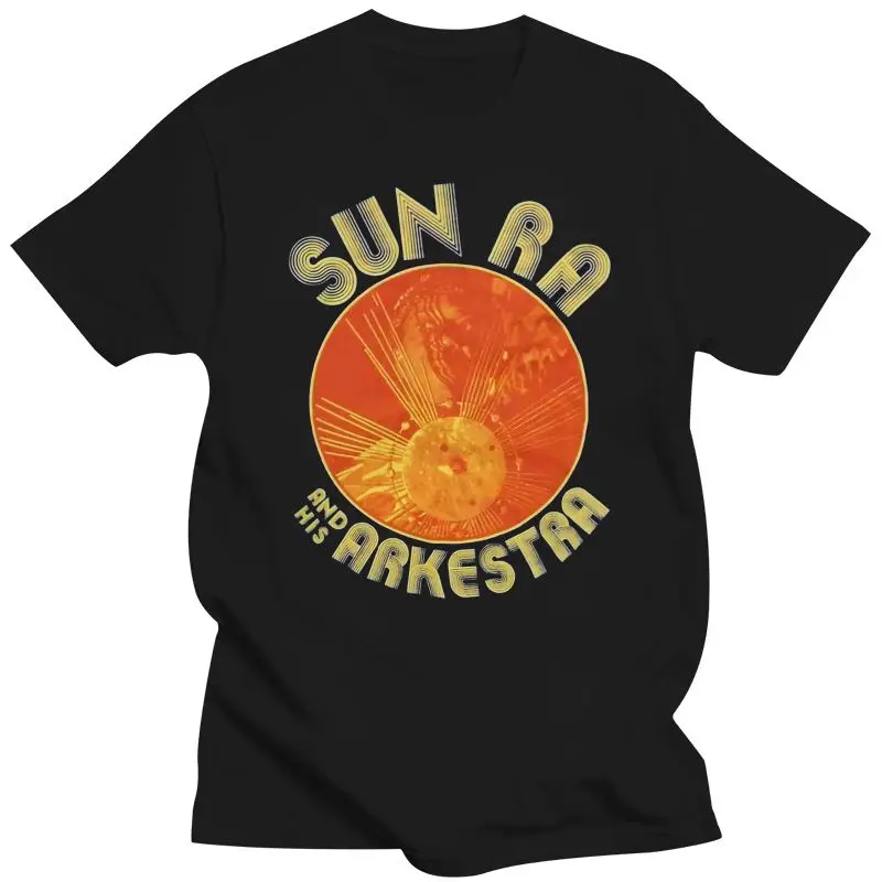 New Sun Ra T-Shirt - Arkestra Blue 100% Official Old Skool Hooligans Jazz T-Shirt Cotton Loose Size Top Tops Tee Shirt