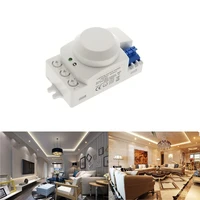 5 8ghz led microwave radar sensor light switch human body motion induction sensor controller switch ac 220v 240v