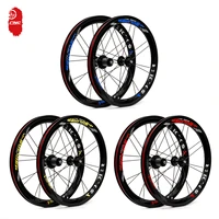 cnc 451 bike wheelset discv brake folding bicycle wheels set sealed bearing hub foldable bicycle wheelset 22 inch