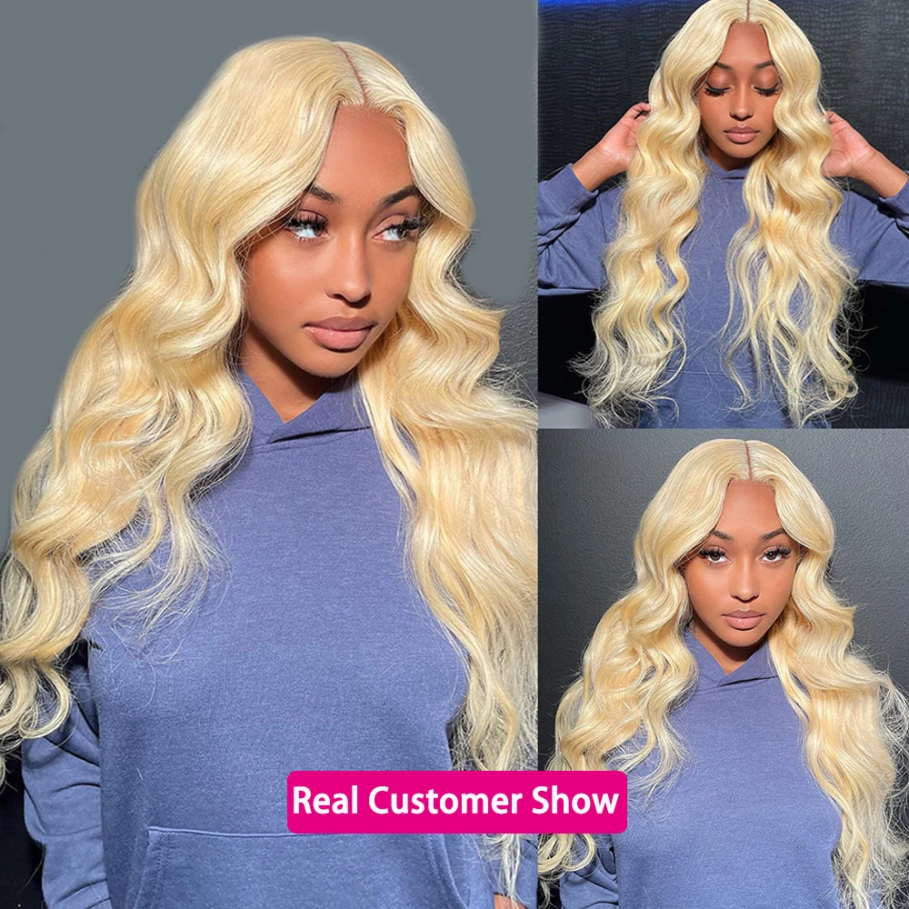 613 Lace Frontal Wig Brazilian Hd 13x6 13x4 Human Hair Wigs For Women 30 Inch Body Wave Honey Blonde Lace Front Wig Human Hair