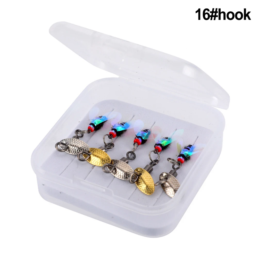 

5/10pcs Fly Hooks Flies Insect Bug Hook Lures Bait Fly Fishing Decoy Bait Sequins Fishhook Fishing Tackle Gear Accessories Pesca