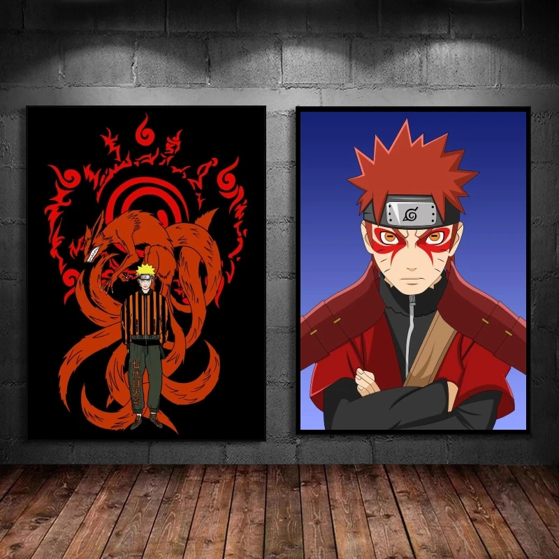 

Canvas Artwork Painting NARUTO Wall Stickers Prints And Prints Classic Poster Home Decor Gifts Comics Pictures Decorative