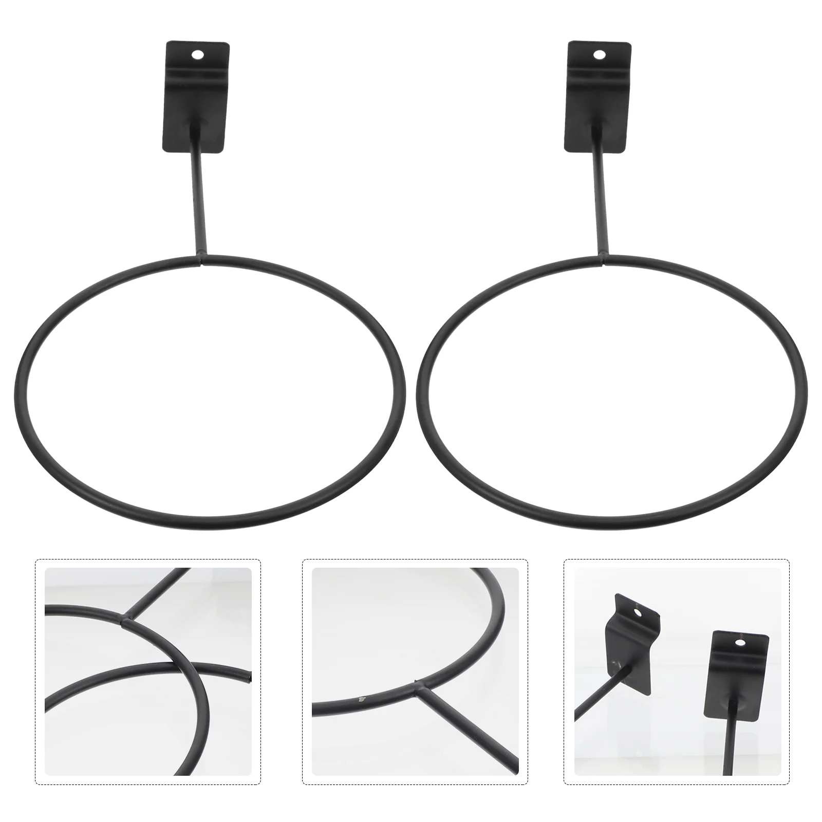 

2pcs Iron Basketball Display Rack Basketball Holder Supermarket Basketball Holder