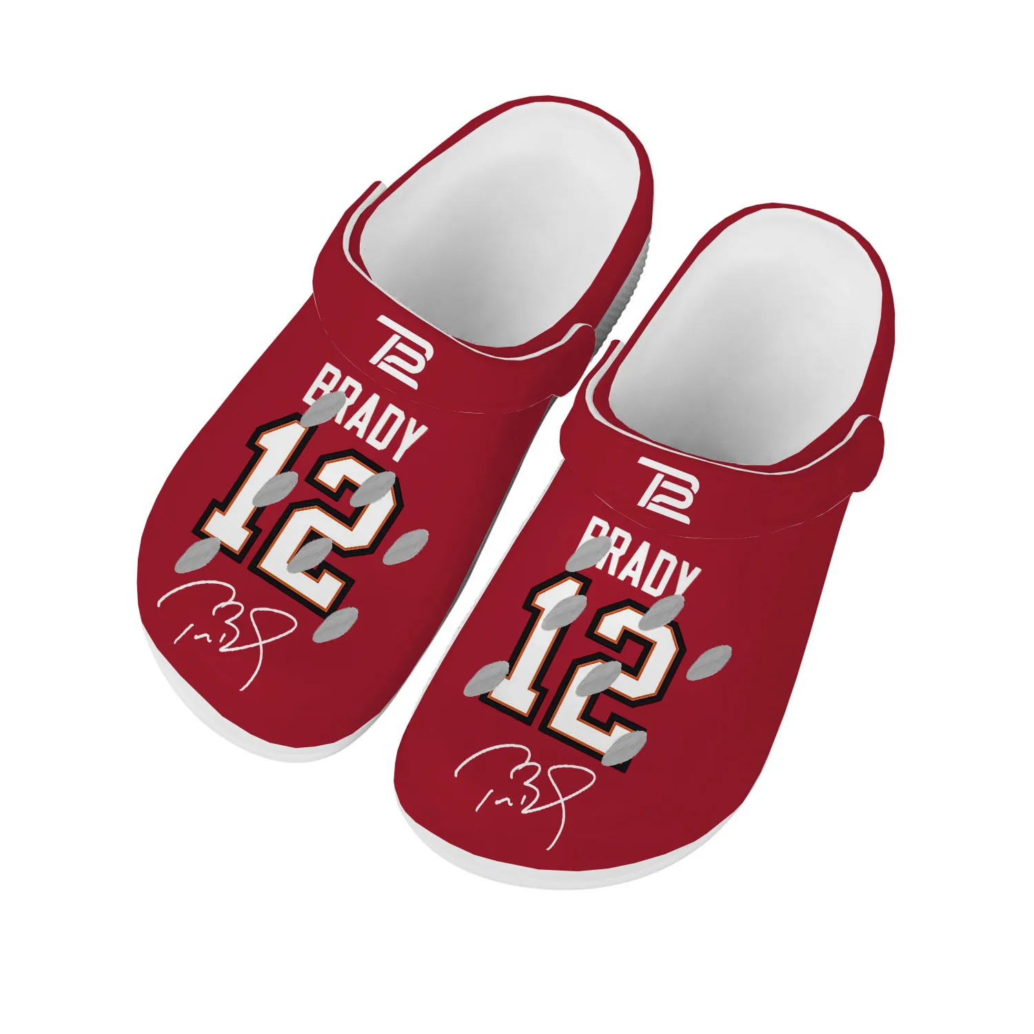 

Tom Brady Football American Home Clog Mens Women Youth Boy Girl Sandals USA Goat NO 12 Shoes Custom Shoe Beach Hole Slippers