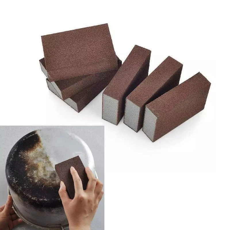 

Rust Remover Brush Emery Descaling Clean Rub Pots Dish Cleaning Sponge Kitchen Tools Accessories